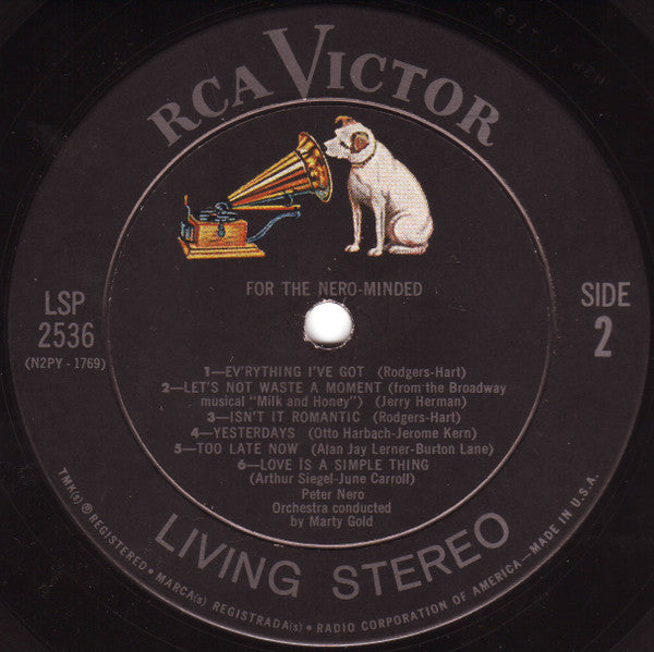 Peter Nero : For The Nero-Minded (LP, Album, Ind)