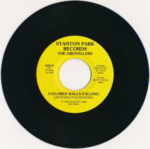 The Grovellers : Mushroom Clouds / Colored Balls Falling (7", Single, Ltd, Num)
