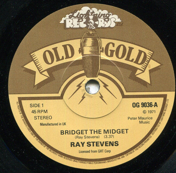 Ray Stevens : Bridget The Midget / Everything Is Beautiful (7")