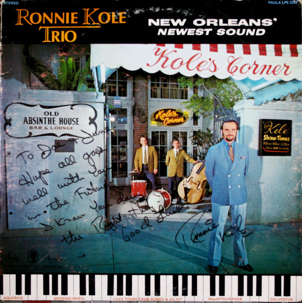 Ronnie Kole Trio : New Orleans' Newest Sound (LP, Album)