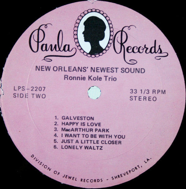Ronnie Kole Trio : New Orleans' Newest Sound (LP, Album)