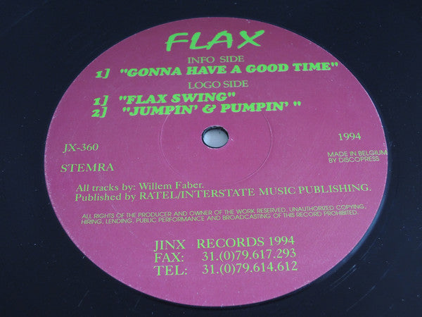Flax : Gonna Have A Good Time (12", Maxi)