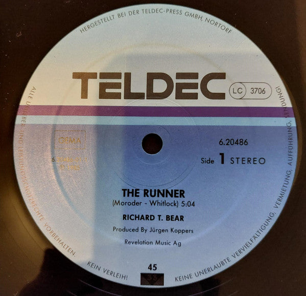 Richard T. Bear : The Runner (12", Maxi)
