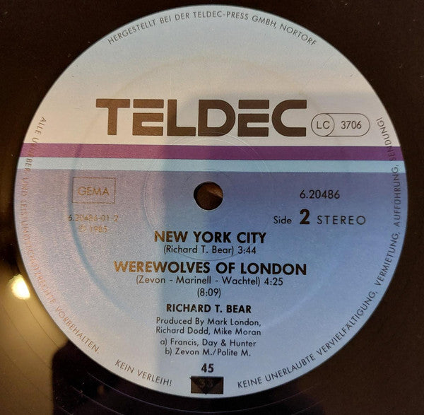 Richard T. Bear : The Runner (12", Maxi)