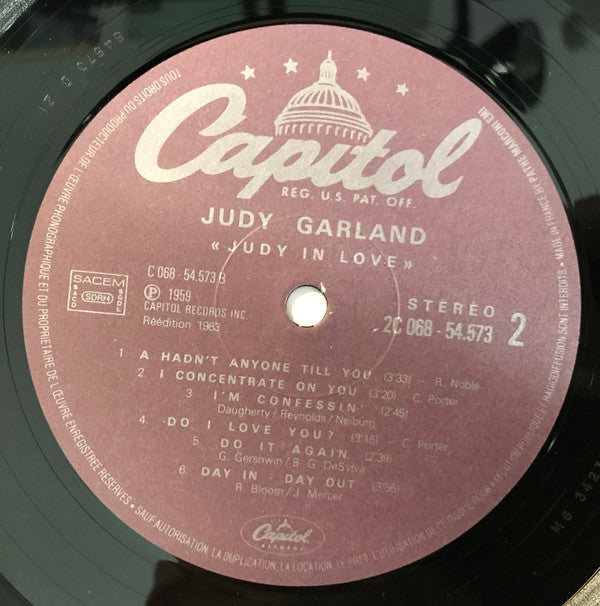 Judy Garland With Nelson Riddle And His Orchestra : Judy In Love (LP, RE)