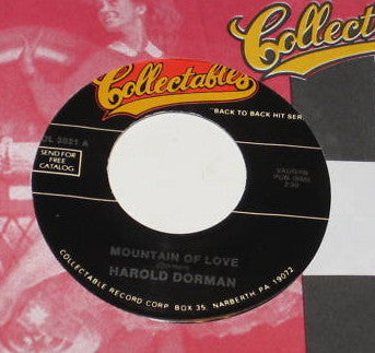 Harold Dorman / Robert Parker : Mountain Of Love / Barefootin' (7")