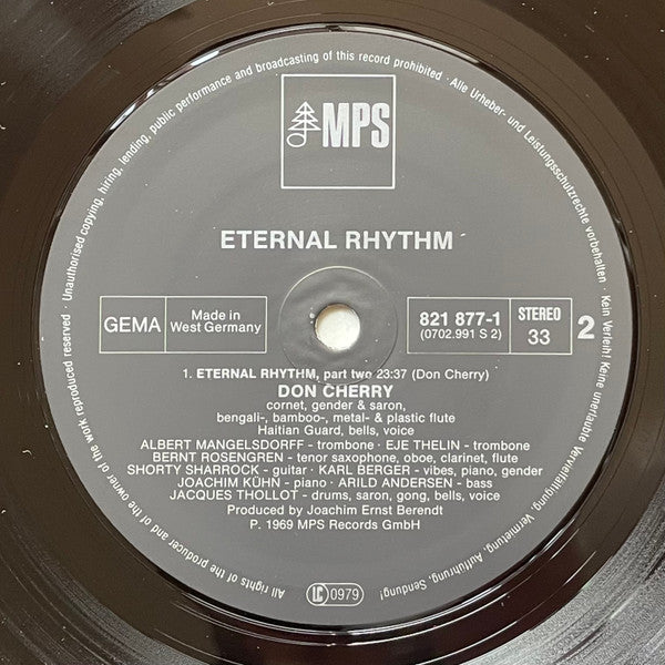 Don Cherry : Eternal Rhythm (LP, Album, RE)