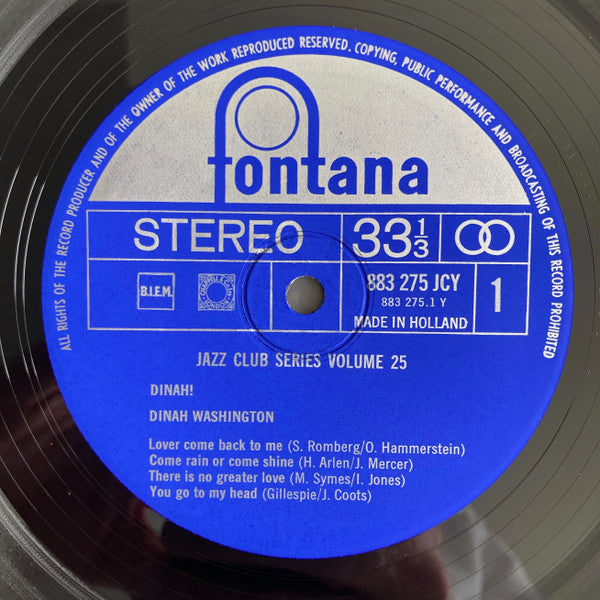 Dinah Washington : Dinah! (LP, Comp)