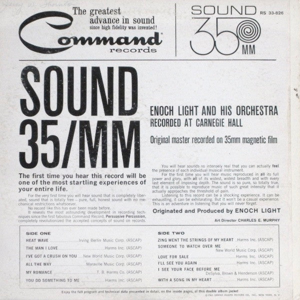 Enoch Light And His Orchestra : Sound 35/MM (LP, Album, Mono, Gat)
