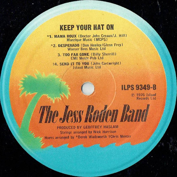 The Jess Roden Band : Keep Your Hat On (LP, Album)