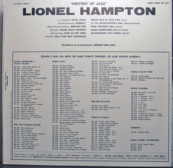 Lionel Hampton : Lionel Hampton (LP, Comp)