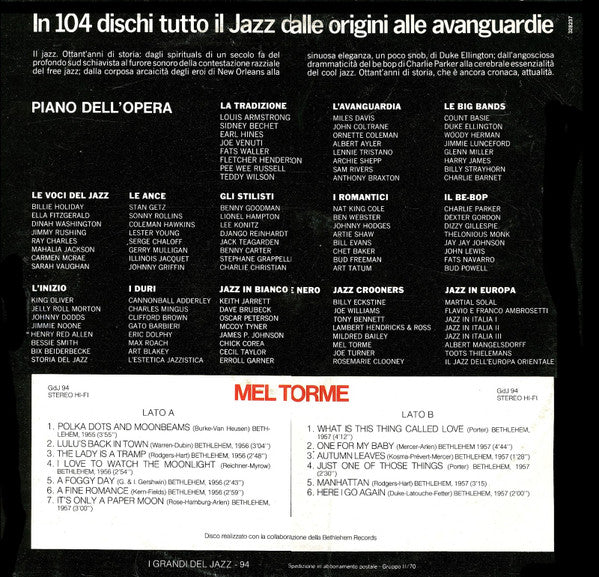 Mel Tormé : Mel Torme (LP, RE)