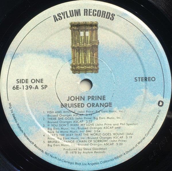 John Prine : Bruised Orange (LP, Album, SP )