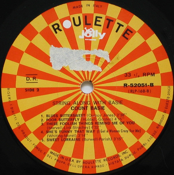 Count Basie : String Along With Basie (LP, Album)