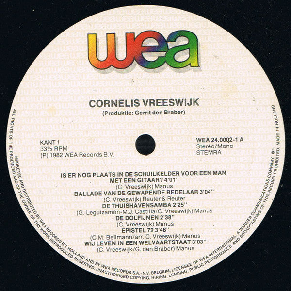 Cornelis Vreeswijk : Ballades Van De Gewapende Bedelaar (LP, Album)