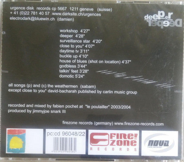 The Weathermen : Deeper With The Weathermen (CD, Album)