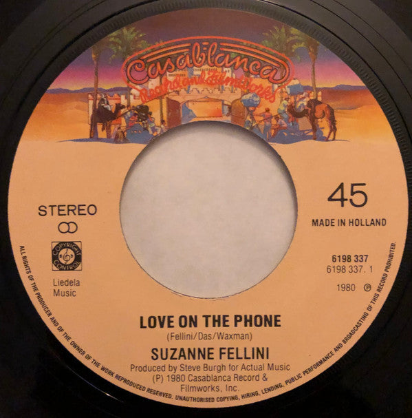Suzanne Fellini : Love On The Phone (7", Single)