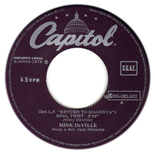 Mink DeVille : Soul Twist (7")