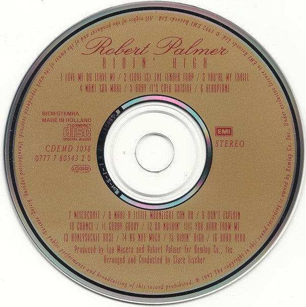 Robert Palmer : Ridin' High (CD, Album)