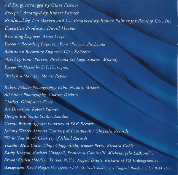 Robert Palmer : Ridin' High (CD, Album)