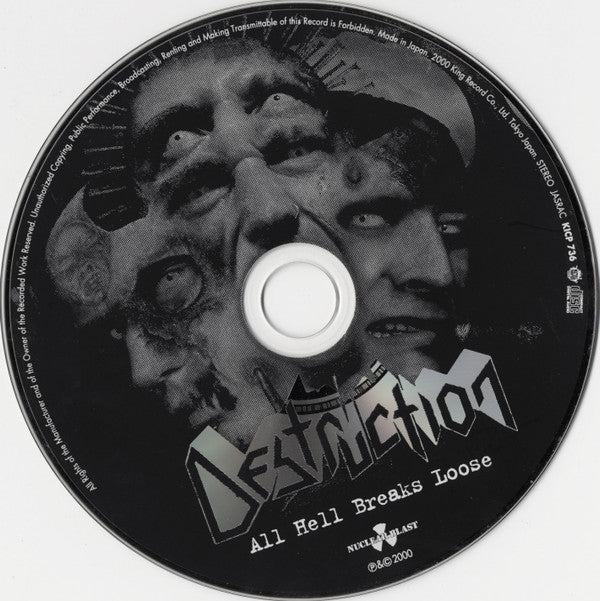 Destruction = Destruction : All Hell Breaks Loose = オール・ヘル・ブレイクス・ルース (CD, Album)