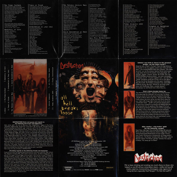 Destruction = Destruction : All Hell Breaks Loose = オール・ヘル・ブレイクス・ルース (CD, Album)