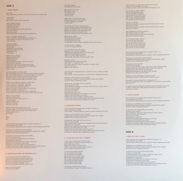 Lana Del Rey : Chemtrails Over The Country Club (LP, Album, Gat)