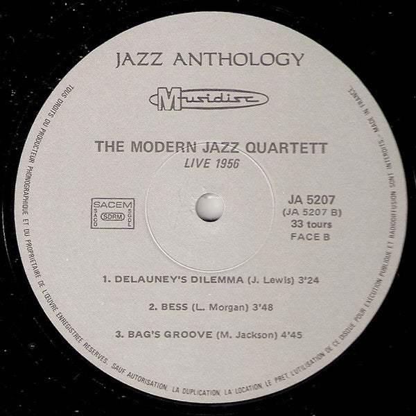 The Modern Jazz Quartet : Live 1956 (LP, Album)