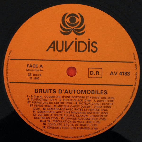 Lars Eastholm : Bruits D'Automobile (LP)