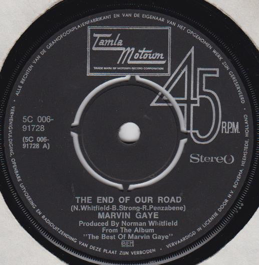 Marvin Gaye : The End Of Our Road / Try It Baby (7")