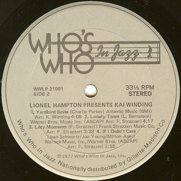 Kai Winding : Lionel Hampton Presents: Kai Winding (LP, Album)