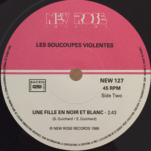 Soucoupes Violentes : Avec Des Yeux Comme Ca (7", Single)
