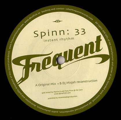 Spinn:33 : Instant Rhythm (12")