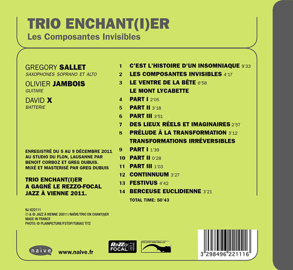 Trio Enchant(i)er : Les Composantes Invisibles (CD, Album)