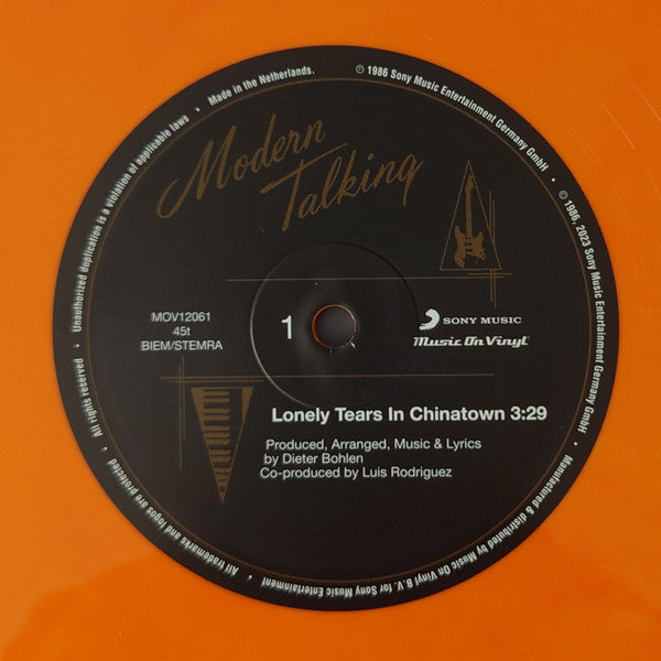 Modern Talking : Lonely Tears In Chinatown (12", Maxi, Ltd, Num, RE, RM, 180)