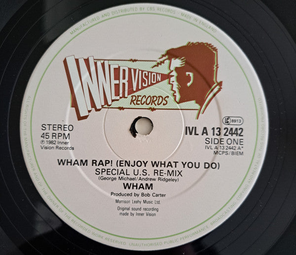 Wham! : Wham Rap! (Enjoy What You Do) Special U.S. Re-Mix (12", Single)