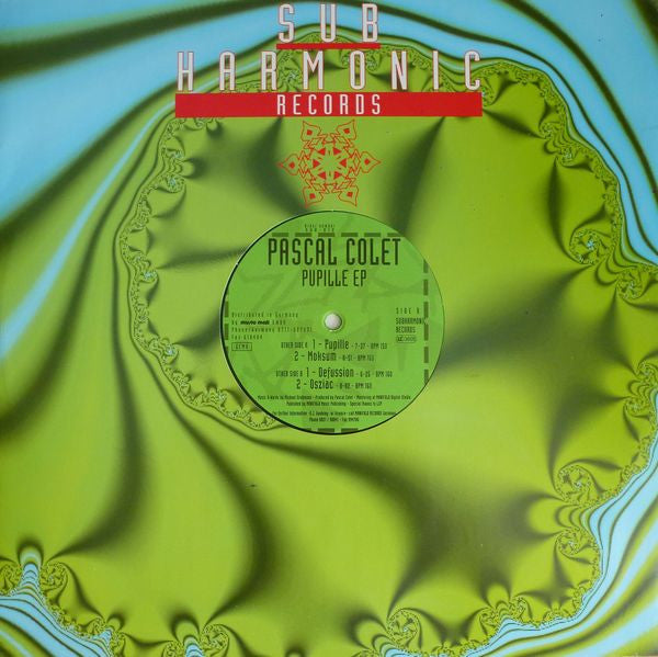 Pascal Colet : Pupille EP (12", EP)