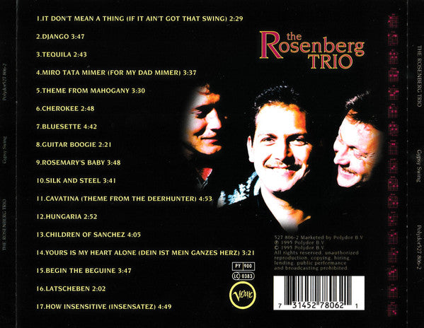 The Rosenberg Trio : Gypsy Swing (CD, Album)