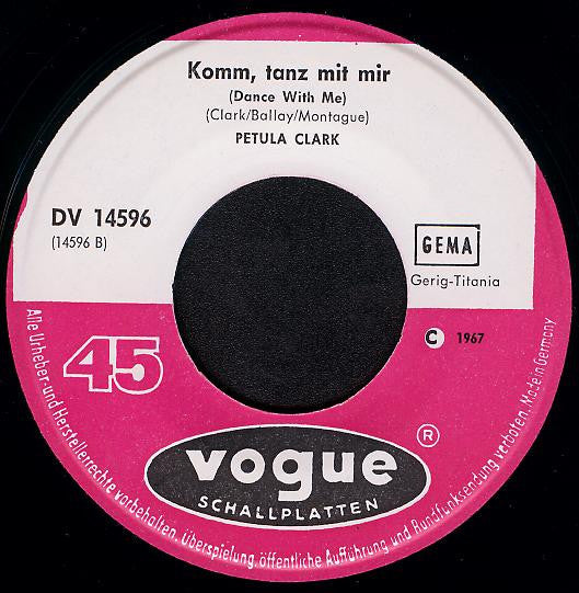 Petula Clark : Es Kann Kein Wunder Grösser Sein (7", Single)
