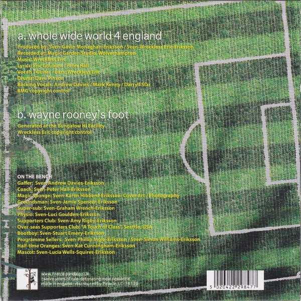 Wreckless Eric : Whole Wide World 4 England (7")