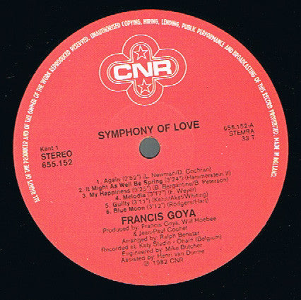 Francis Goya : Symphony Of Love (LP, Album)