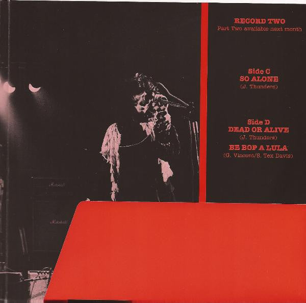 The Living Dead Featuring Johnny Thunders : Live At The Speakeasy London 18/02/78 (2x7", Ltd, Unofficial)