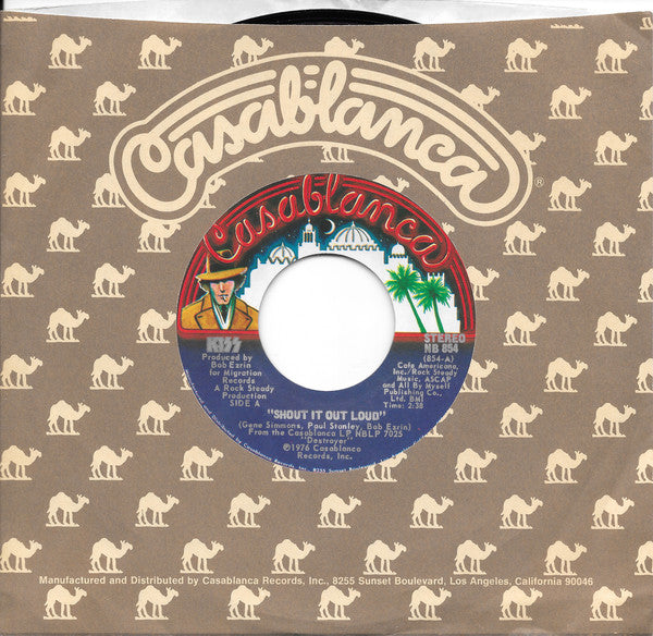 Kiss : Shout It Out Loud (7", Single, Pit)