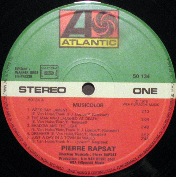 Pierre Rapsat : Musicolor (LP, Album)