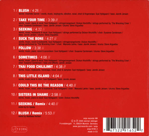 Susi Hyldgaard : Blush (CD, Album, Dig)