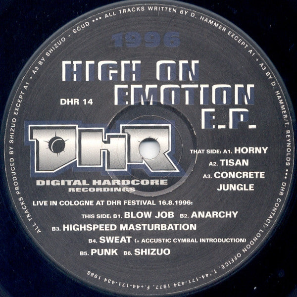 Shizuo : High On Emotion E.P. (12", EP)