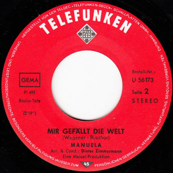 Manuela (5) : Prost, Onkel Albert (7", Single)