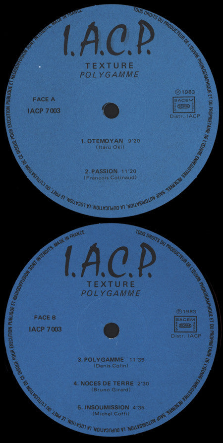 Texture Sextet : Polygamme (LP, Album)