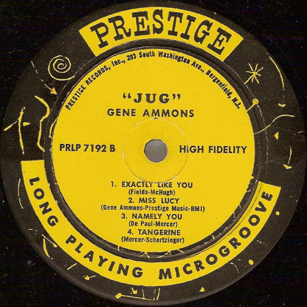 Gene Ammons : Jug (LP, Album, Mono)