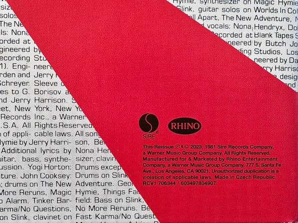 Jerry Harrison : The Red And The Black (LP, Album, RE, Red + LP + RSD, Ltd)